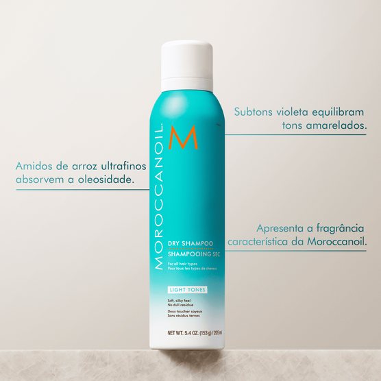Shampoo a Seco Tons Escuros Moroccanoil Dry Shampoo